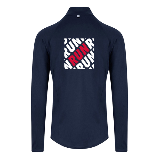AJ Bell Great Scottish Run RUN Men's ¼ Zip top