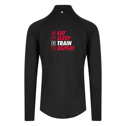 AJ Bell Great North 10K Run Eat, Sleep, Train, Repeat Men's ¼ Zip top