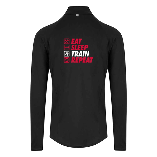 AJ Bell Great North 10K Run Eat, Sleep, Train, Repeat Men's ¼ Zip top