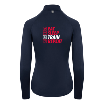 AJ Bell Great North 10K Run Eat, Sleep, Train, Repeat Woman™s ¼ Zip top