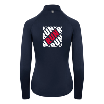 AJ Bell Great Bristol Run “RUN”  Woman’s ¼ Zip top