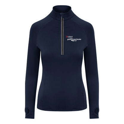 AJ Bell Great South Run RUN Woman ¼ Zip top