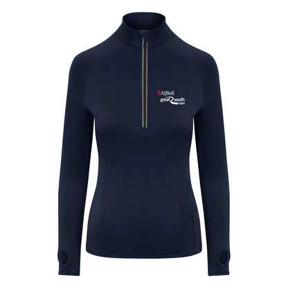 AJ Bell Great South Run Be Your Greatest Woman ¼ Zip top
