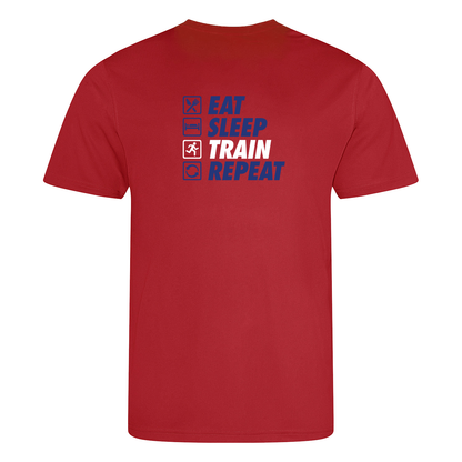 AJ Bell Great North Run “Eat, Sleep, Train, Repeat” Men’s Short Sleeved Tech Tee