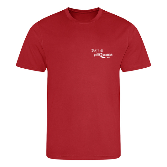 AJ Bell Great Scottish Run Woman Short Sleeved Cotton Tee (Front Logo Print Only)