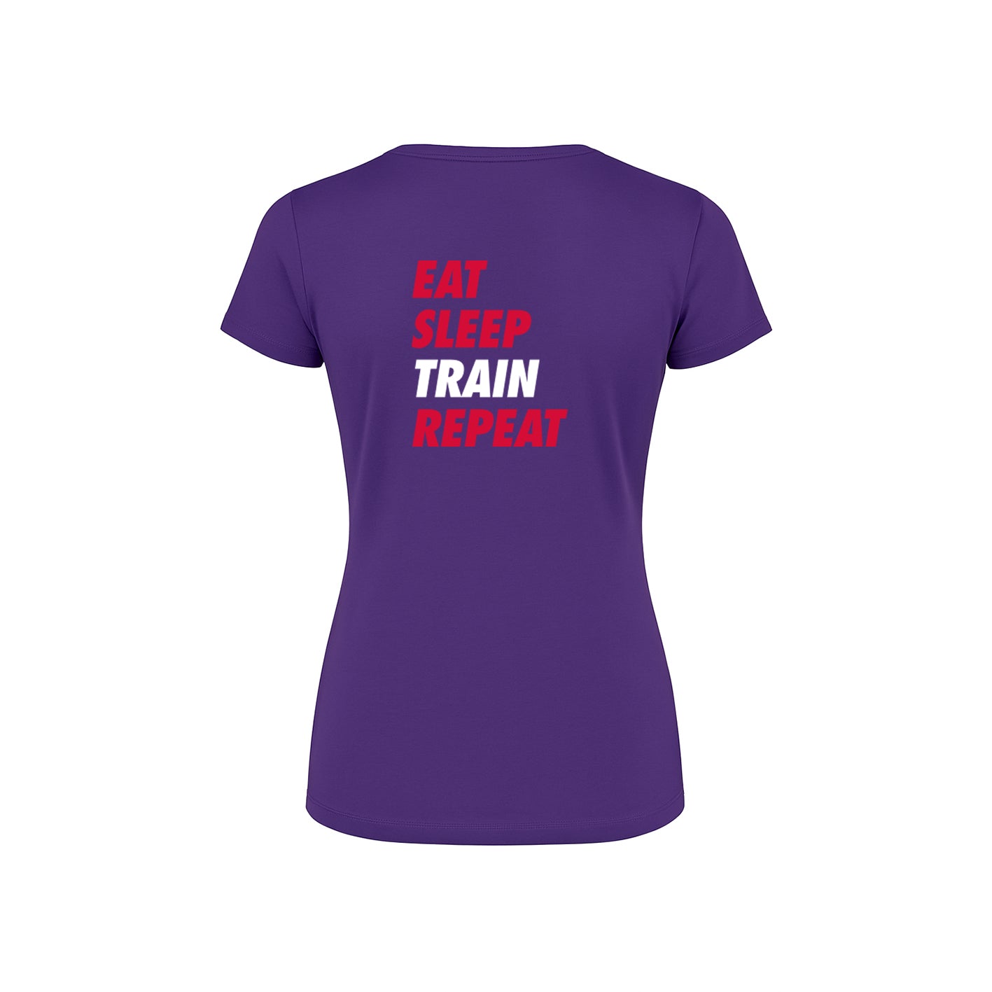 AJ Bell Great North 10K Run Eat, Sleep, Train, Repeat Woman™s Short Sleeved Tech Tee