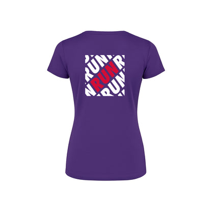 AJ Bell Great Manchester Run “RUN” Woman’s Short Sleeved Tech Tee