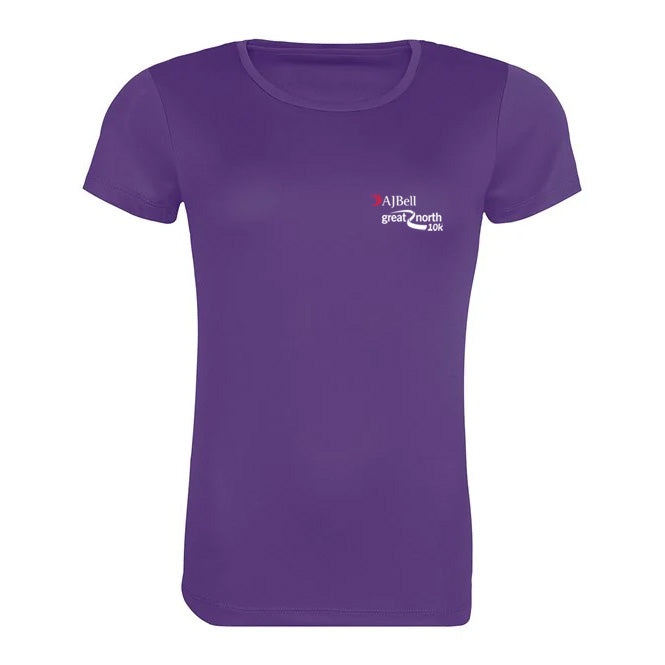 AJ Bell Great North 10K Run Woman™s Short Sleeved Tech Tee (Front Logo Print Only)