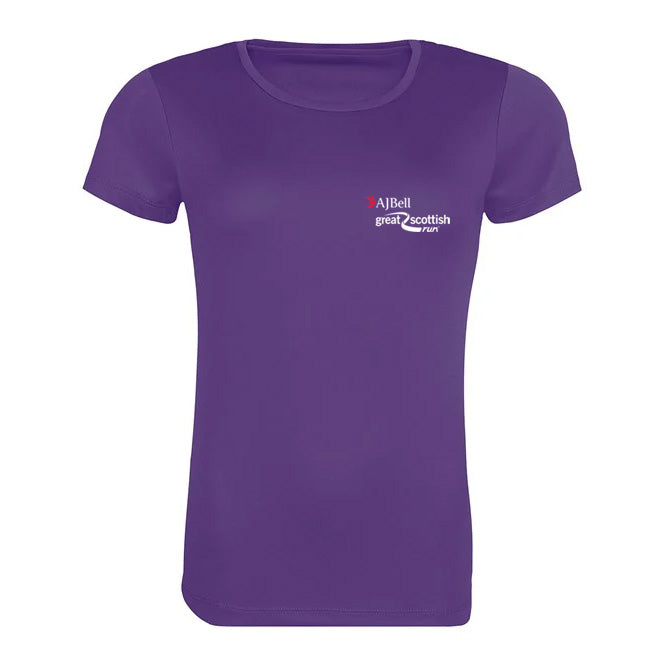 AJ Bell Great Scottish Run Eat, Sleep, Train, Repeat Woman Short Sleeved Tech Tee