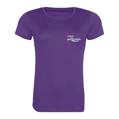 AJ Bell Great Scottish Run Eat, Sleep, Train, Repeat Woman Short Sleeved Tech Tee