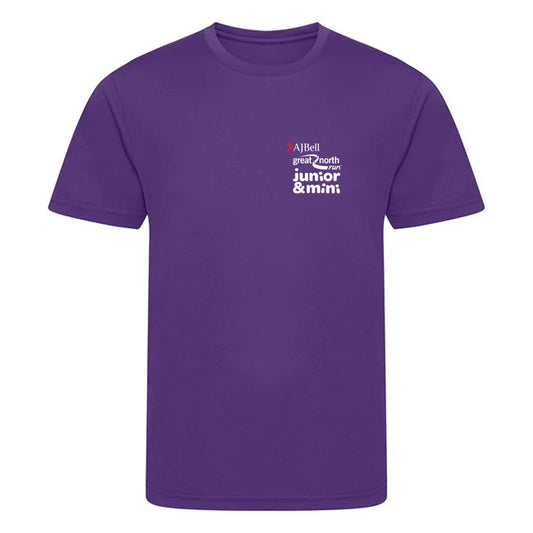 AJ Bell Great North Run Kids Technical Tee (Front Logo Print Only)