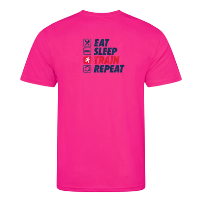 AJ Bell Great Run “Eat, Sleep, Train, Repeat” Men’s Short Sleeved