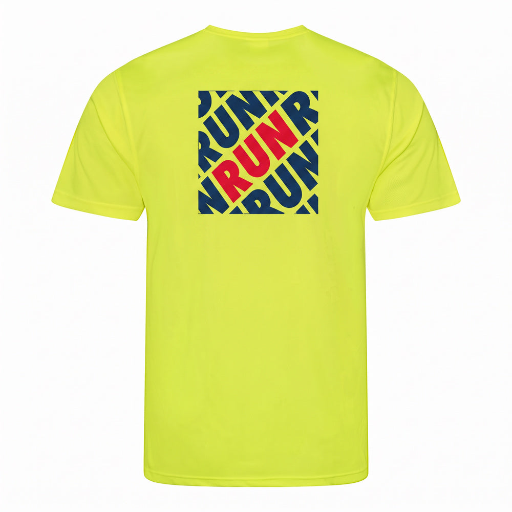 AJ Bell Great Run "RUN" Men's Short Sleeved Tech Tee