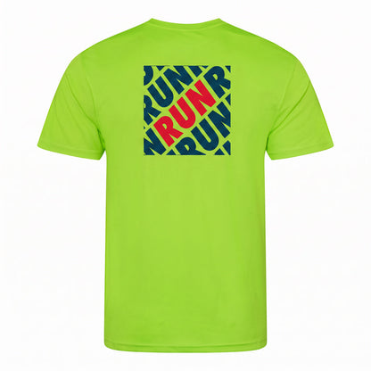 AJ Bell Great Run "RUN" Men's Short Sleeved Tech Tee