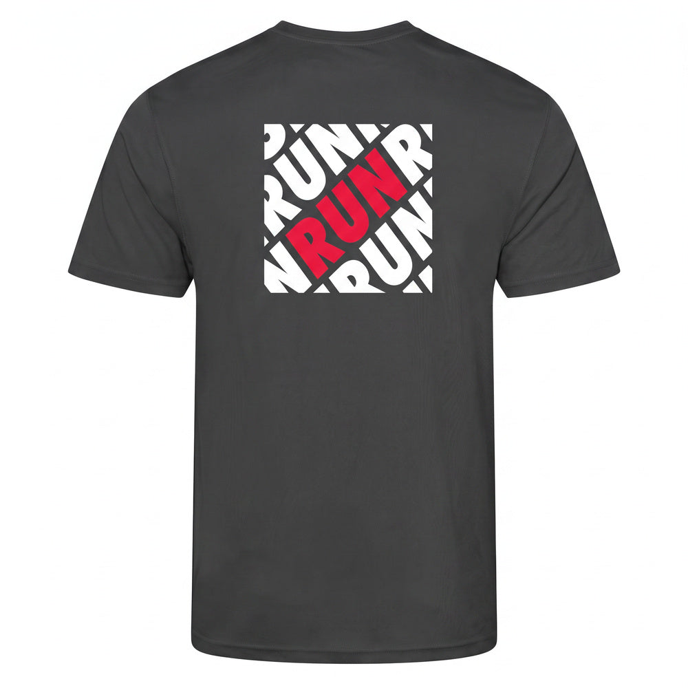 AJ Bell Great Run "RUN" Men's Short Sleeved Tech Tee