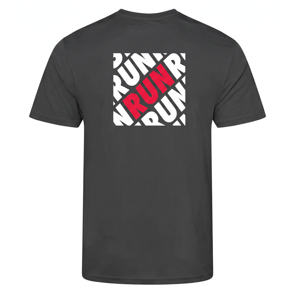 AJ Bell Great Run "RUN" Men's Short Sleeved Tech Tee