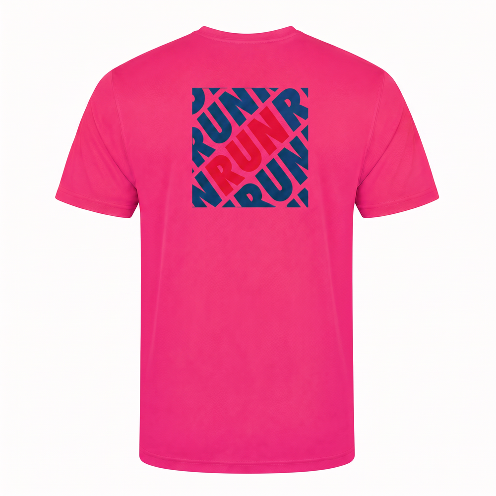 AJ Bell Great Run "RUN" Men's Short Sleeved Tech Tee