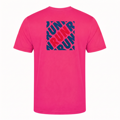 AJ Bell Great Run "RUN" Men's Short Sleeved Tech Tee