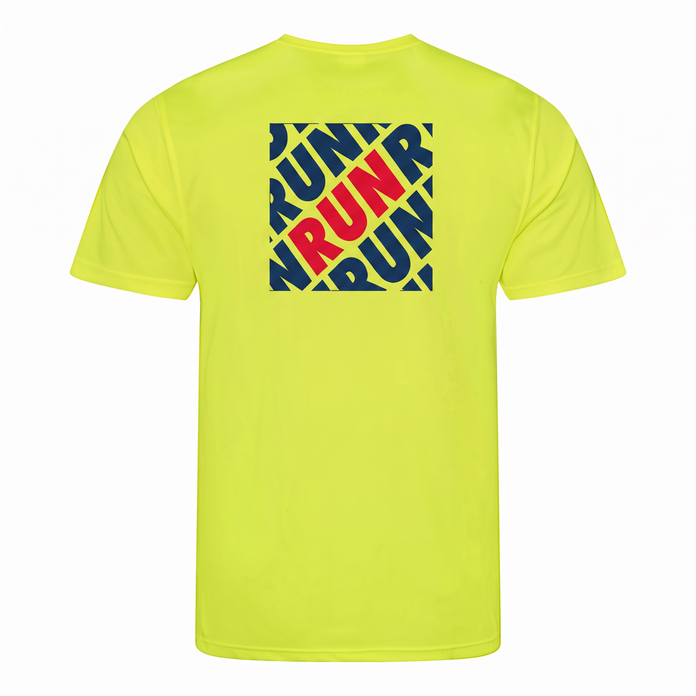 AJ Bell Great Run "RUN" Men's Short Sleeved Tech Tee