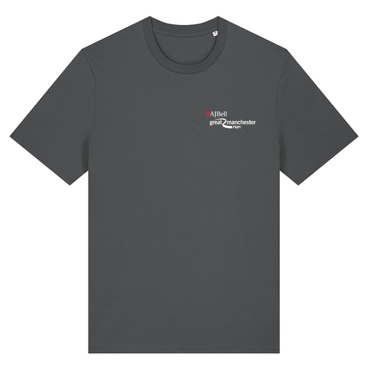 AJ Bell Great Manchester Run Men’s Short Sleeved Cotton Tee (Front Logo Print Only)