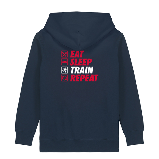 AJ Bell Great South Run Kids "Eat, Sleep, Train, Repeat" Hoodie