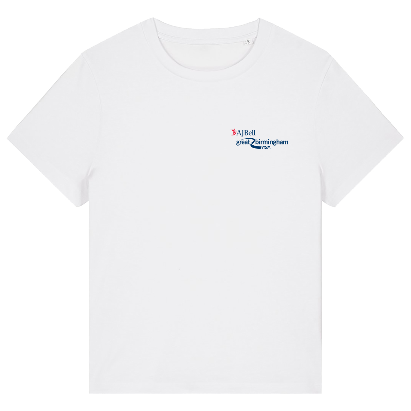 AJ Bell Great Birmingham Run Woman’s Short Sleeved Cotton Tee (Front Logo Print Only)