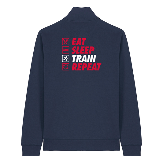 AJ Bell Great Manchester Run “Eat, Sleep, Train, Repeat”  Unisex  ¼ Zip top