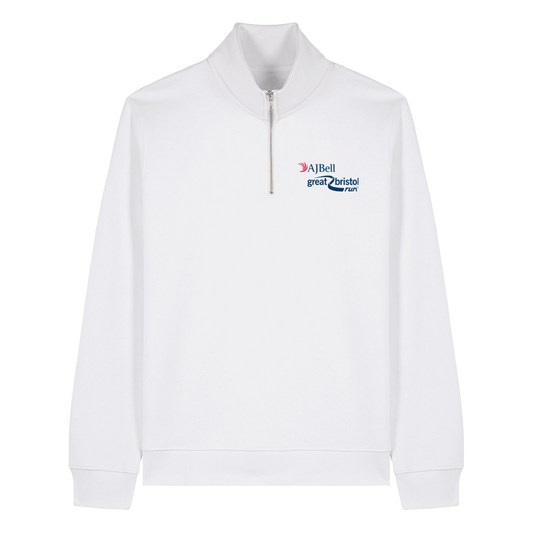 AJ Bell Great Bristol Run Unisex  ¼ Zip top (Front Logo Print Only)