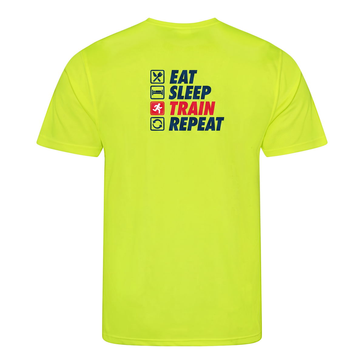 AJ Bell Great Run “Eat, Sleep, Train, Repeat” Men’s Short Sleeved