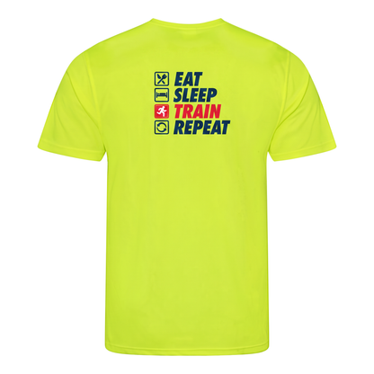 AJ Bell Great Run “Eat, Sleep, Train, Repeat” Men’s Short Sleeved